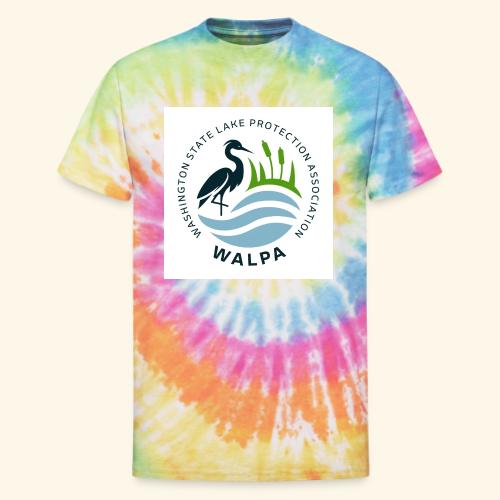 Square Logo With Text - Unisex Tie Dye T-Shirt