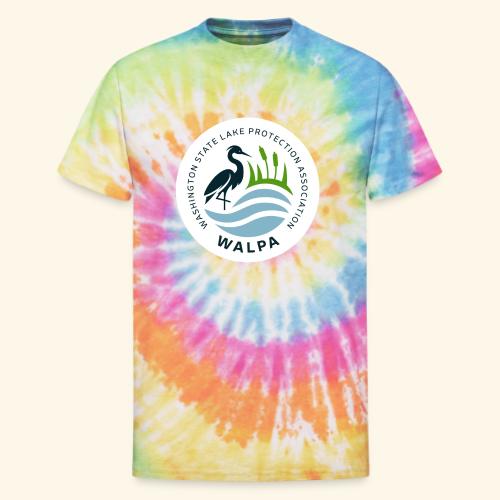 Circular Logo With Text - Unisex Tie Dye T-Shirt
