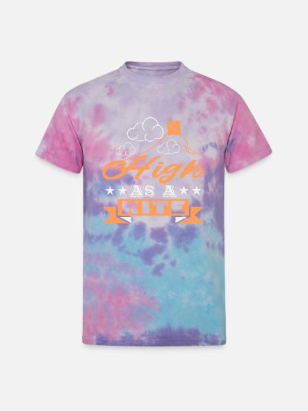 Kite High As A - Unisex Tie Dye T-Shirt - cotton candy