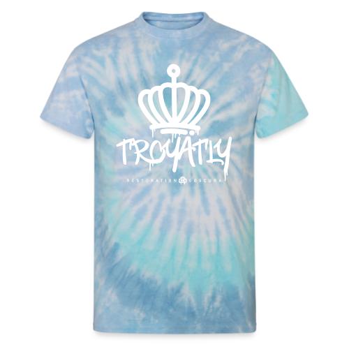 RO Troyalty Tag White - Unisex Tie Dye T-Shirt