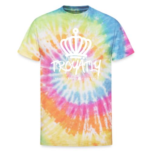 RO Troyalty Tag White - Unisex Tie Dye T-Shirt
