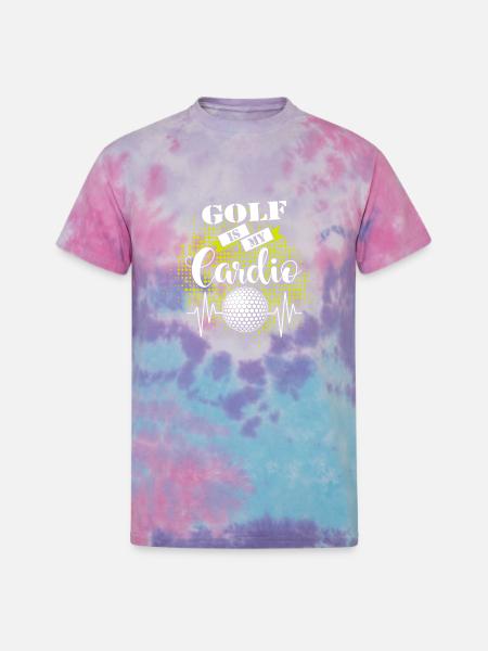 Golf Is My Cardio - Unisex Tie Dye T-Shirt - cotton candy