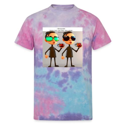 Here for the tea - Unisex Tie Dye T-Shirt