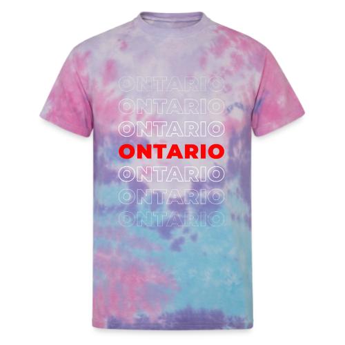 Ontario Outline - Unisex Tie Dye T-Shirt