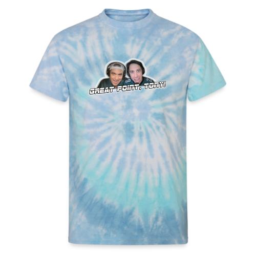 GREAT POINT, TONY! (with glow) - Unisex Tie Dye T-Shirt