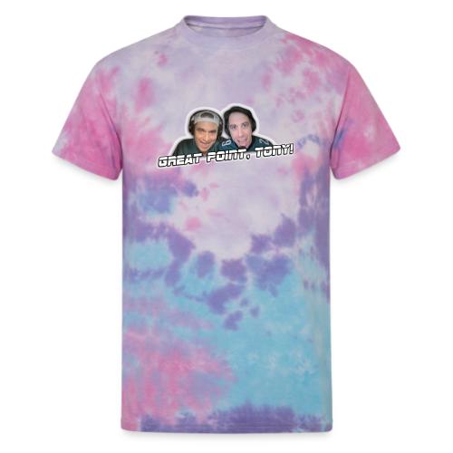 GREAT POINT, TONY! (with glow) - Unisex Tie Dye T-Shirt