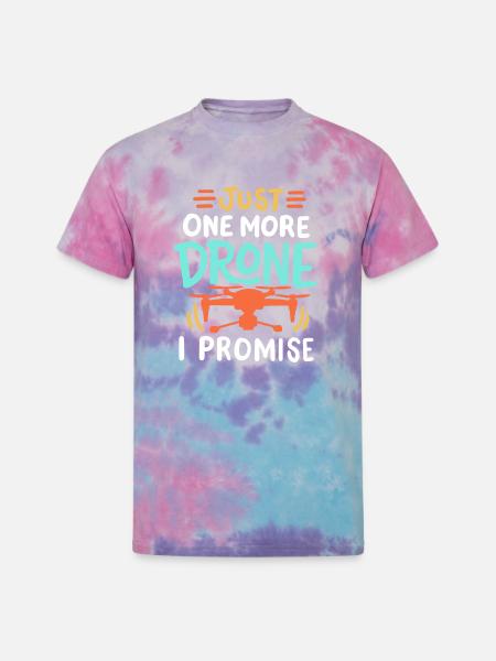 Drone Pilot Drone Racer - Unisex Tie Dye T-Shirt - cotton candy