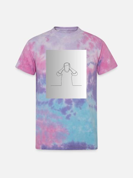 Line Mindful Moment - Unisex Tie Dye T-Shirt - cotton candy