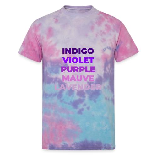 Shades of Purple - Unisex Tie Dye T-Shirt