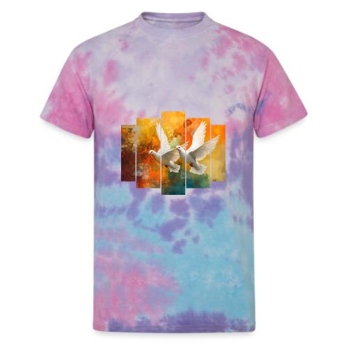 Wings of Peace - Unisex Tie Dye T-Shirt