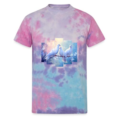 Symbols of Peace and Serenity - Unisex Tie Dye T-Shirt