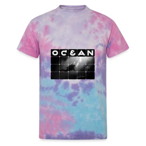 Ocean: Monochrome descent of a scuba diver - Unisex Tie Dye T-Shirt