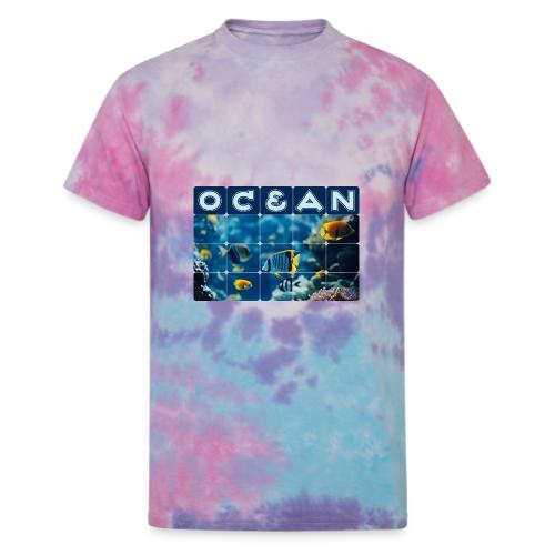Ocean: Underwater Radiance - Unisex Tie Dye T-Shirt