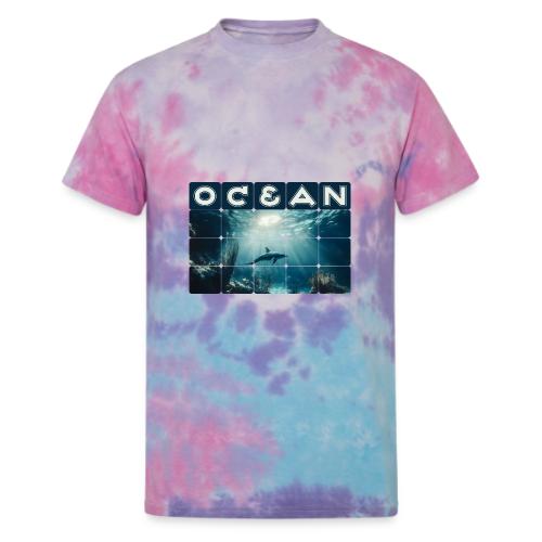 Ocean: Dolphin’s Serenity - Unisex Tie Dye T-Shirt