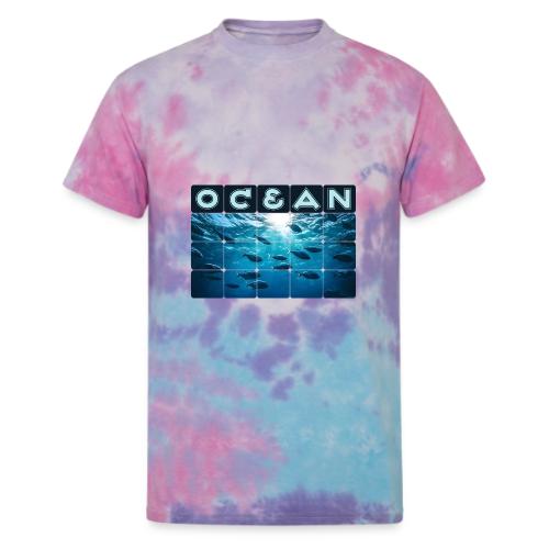 Ocean: Silver Tide - Unisex Tie Dye T-Shirt