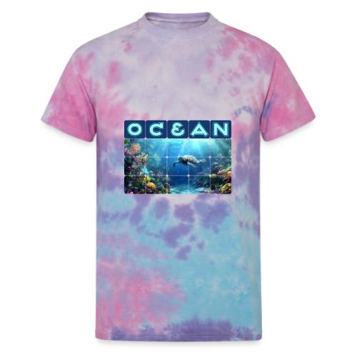 Ocean: Turtle Drift - Unisex Tie Dye T-Shirt