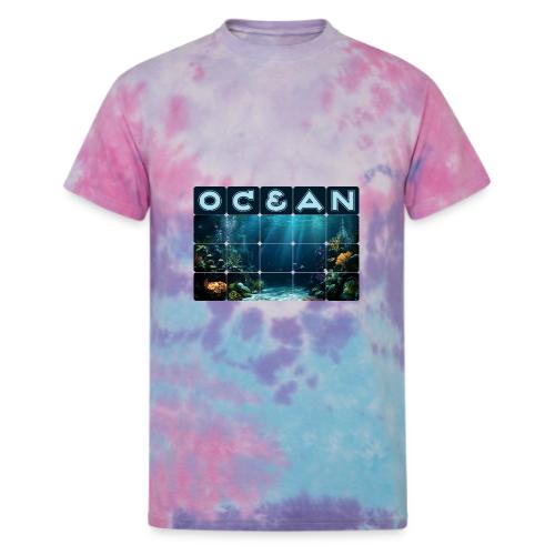 Ocean: Rainbow Reef Life - Unisex Tie Dye T-Shirt