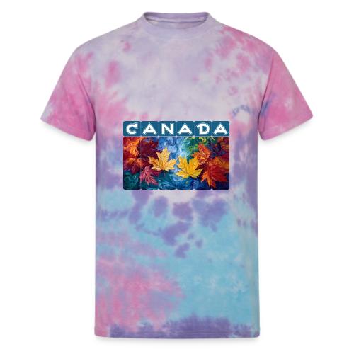 Canada in Brushstrokes - Unisex Tie Dye T-Shirt