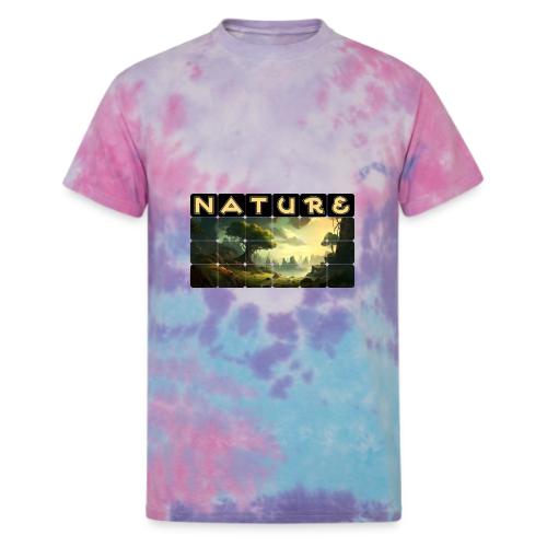 Whispers of Green Peaks - Unisex Tie Dye T-Shirt