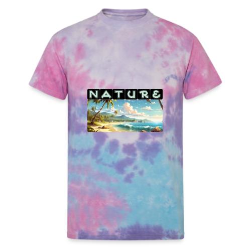 Nature: Sun-Kissed Shore - Unisex Tie Dye T-Shirt