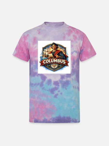 Seafaring Explorer Crest - Unisex Tie Dye T-Shirt - cotton candy