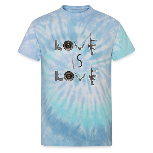 LOVE I S LOVE - Unisex Tie Dye T-Shirt