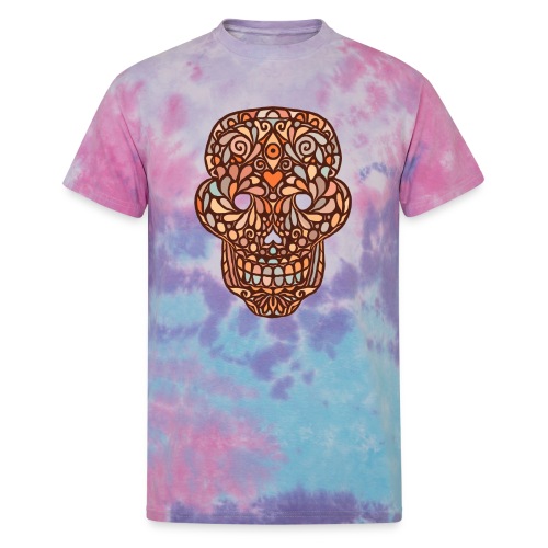 Sugar Skull - Unisex Tie Dye T-Shirt