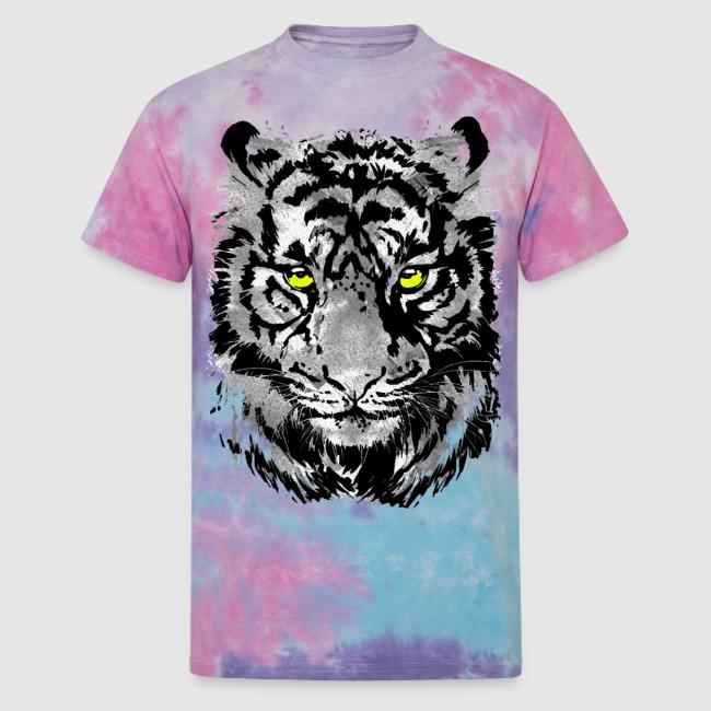 Gray Tiger Head Drawing - Black and white Tiger