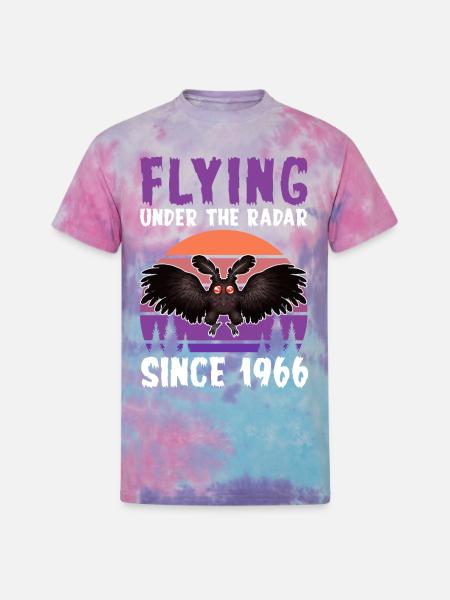 Mothman Cryptid Cryptozoology - Unisex Tie Dye T-Shirt - cotton candy