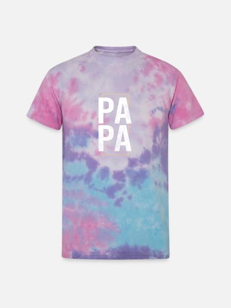 papa - Unisex Tie Dye T-Shirt - cotton candy