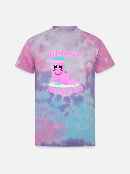 All juice no seeds - Unisex Tie Dye T-Shirt - cotton candy
