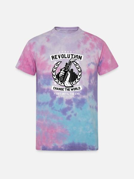 Street revolution - Unisex Tie Dye T-Shirt - cotton candy