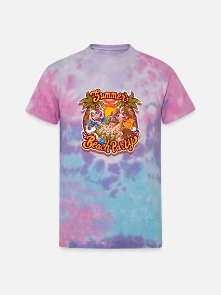 Summer beach party - Unisex Tie Dye T-Shirt - cotton candy