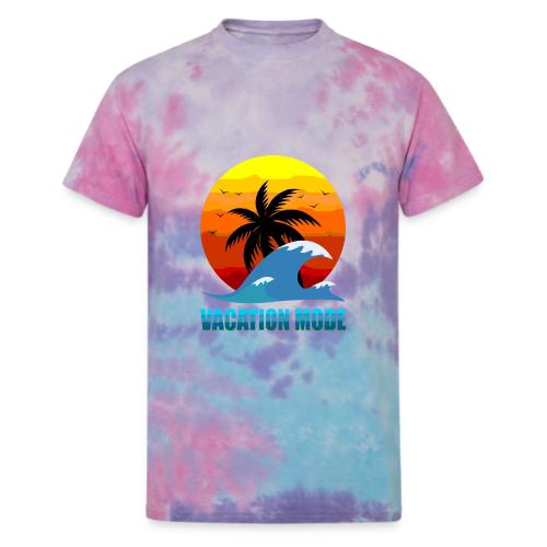 Vacation mode: Sunset Escape - Unisex Tie Dye T-Shirt