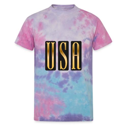USA Gold Monolith - Unisex Tie Dye T-Shirt