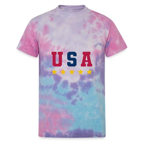 USA Varsity Stars - Unisex Tie Dye T-Shirt