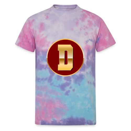 Letter D – Capital Varsity Alphabet Monogram - Unisex Tie Dye T-Shirt