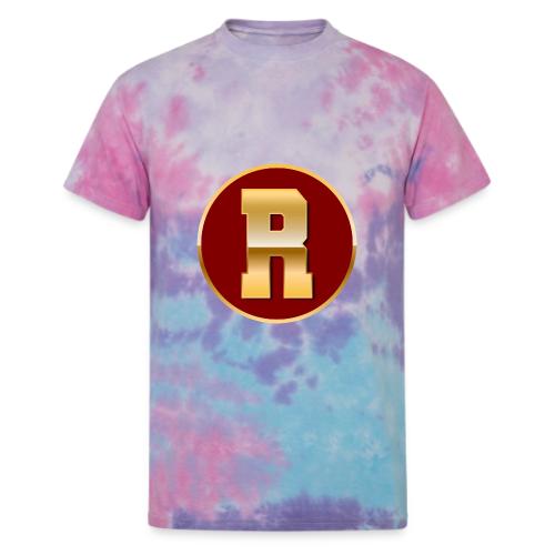 Letter R – Capital Varsity Alphabet Monogram - Unisex Tie Dye T-Shirt