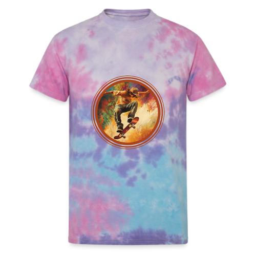 Skateboarding Mode On - Unisex Tie Dye T-Shirt