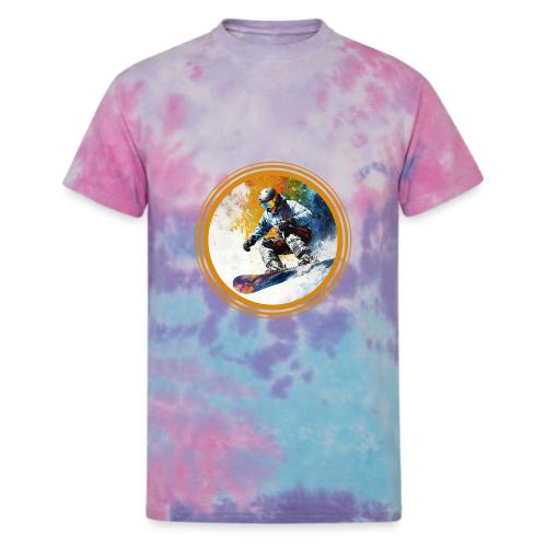 Snowboarding Dreams - Unisex Tie Dye T-Shirt