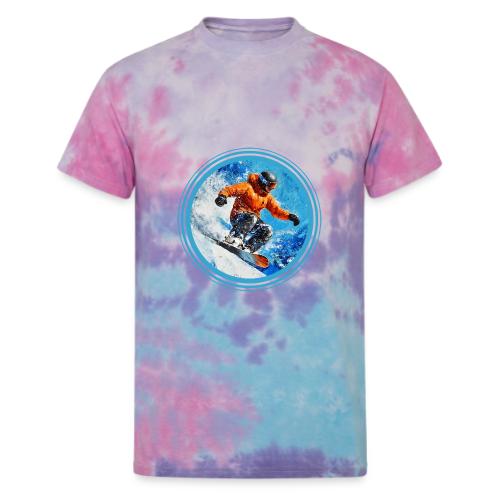 Snowboarding Motion - Unisex Tie Dye T-Shirt