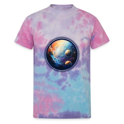 Nebula of Planets - Unisex Tie Dye T-Shirt