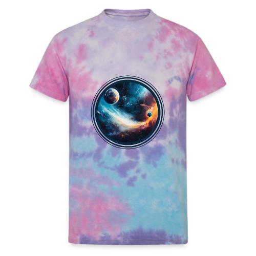 Planets Among Colors - Unisex Tie Dye T-Shirt