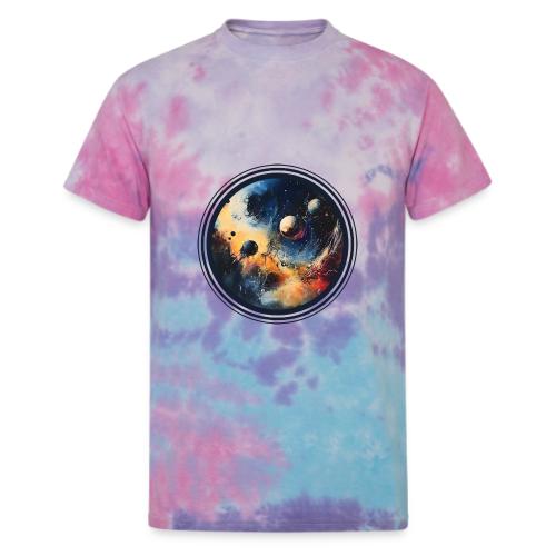 Chaotic Color Planets - Unisex Tie Dye T-Shirt