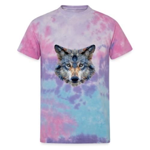 Wolf: Chromatic Wild Gaze - Unisex Tie Dye T-Shirt