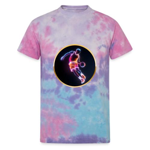 Neon Basketball Player - Unisex Tie Dye T-Shirt
