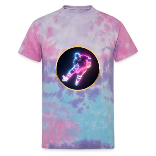 Hockey: Neon Ice Striker - Unisex Tie Dye T-Shirt