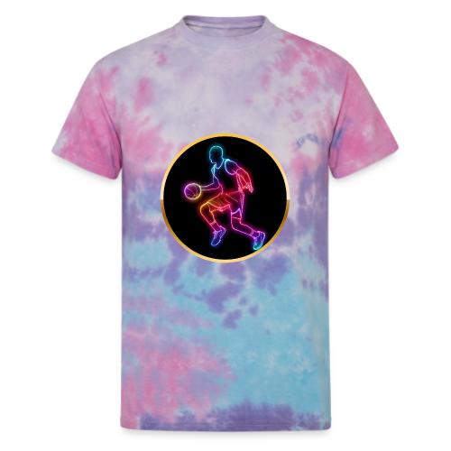Basketball: Neon Dribble Pulse - Unisex Tie Dye T-Shirt