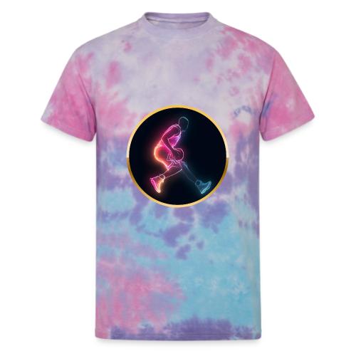 Basketball: Golden Court Glow - Unisex Tie Dye T-Shirt