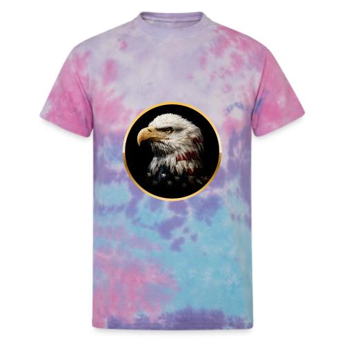America: Golden Freedom Crest - Unisex Tie Dye T-Shirt